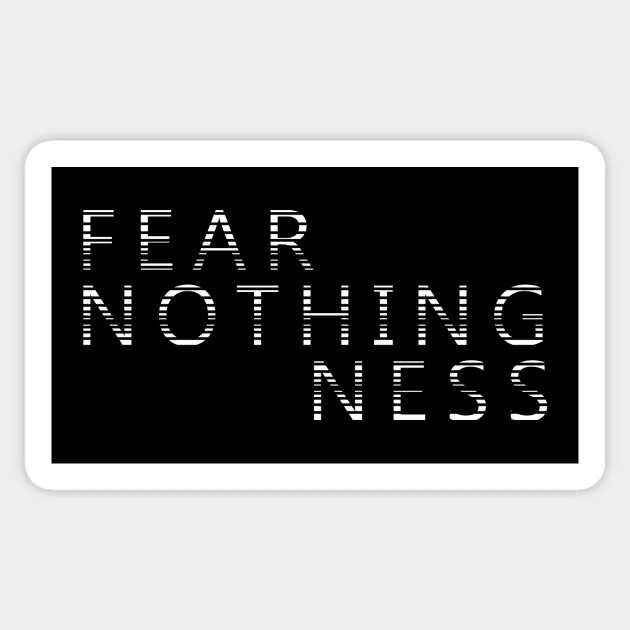 FEAR NOTHINGNESS Sticker by NoirPineapple